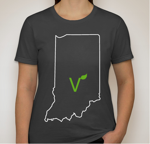 IndyVeggie Meetup Shirts Fundraiser - unisex shirt design - front