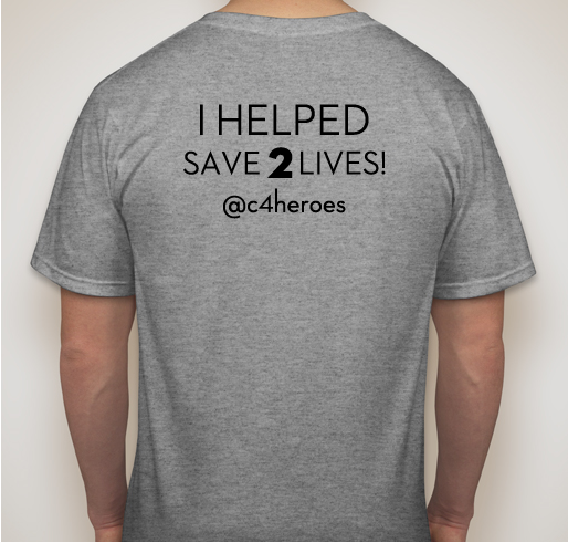 Companions for Heroes - V-Necks Fundraiser - unisex shirt design - back