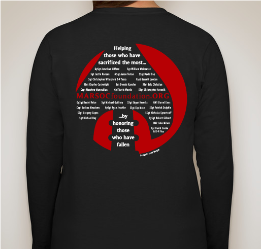 MARSOC Foundation - Long Sleeve Shirts Fundraiser - unisex shirt design - back