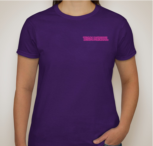 LORI MCNICOL'S TRAVEL & MEDICAL EXPENSES Fundraiser - unisex shirt design - front