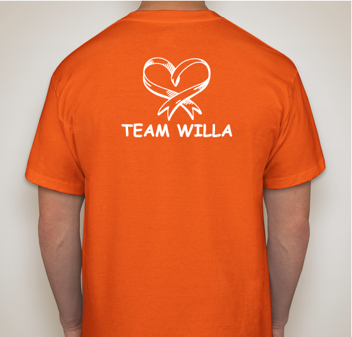 Team Willa T-shirt Fundraiser Fundraiser - unisex shirt design - back