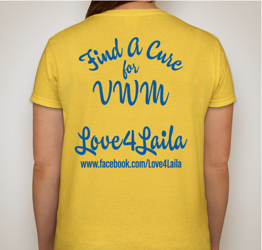 Love4Laila Fundraiser - unisex shirt design - back