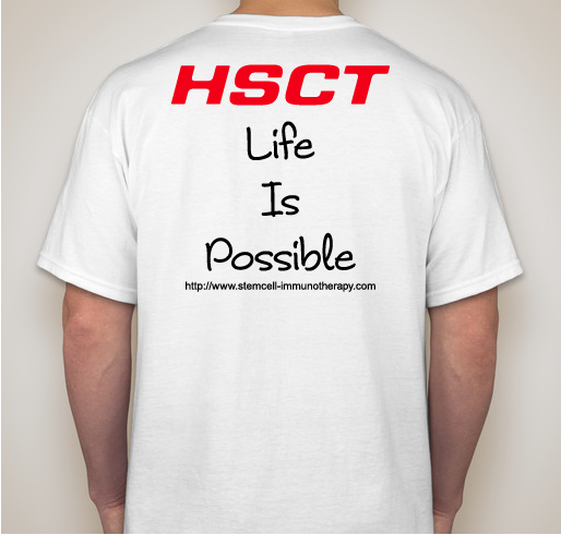 Chad's HSCT Journey Fundraiser - unisex shirt design - back