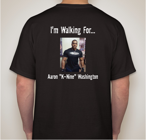 Team Aaron-Kansas City Heart Walk 2014 Fundraiser - unisex shirt design - back