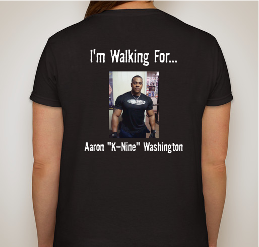 Team Aaron-Kansas City Heart Walk 2014 Fundraiser - unisex shirt design - back