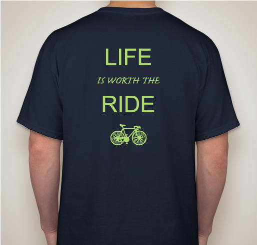 Shannon's 2014 Pelotonia Ride Fundraiser - unisex shirt design - back