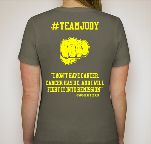 Team Jody Fundraiser - unisex shirt design - back