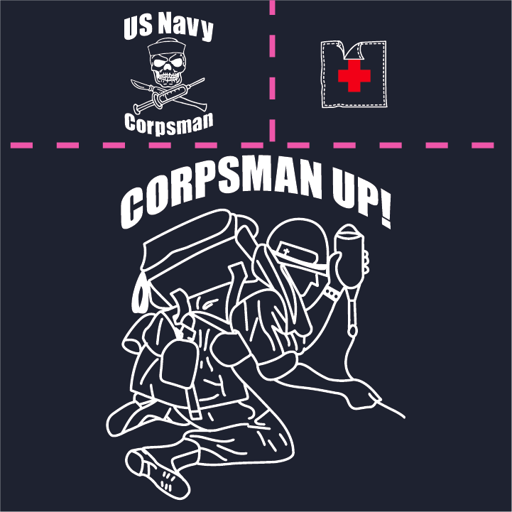 Corpsman Up!! Support the Naval Hospital Camp Lejeune Corpsman Ball shirt design - zoomed