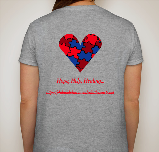 Team Mended Little Hearts Philadelphia- Part 2 Fundraiser - unisex shirt design - front