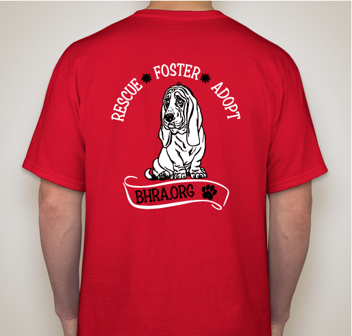 Basset Hound Rescue of Alabama Fundraiser - unisex shirt design - back