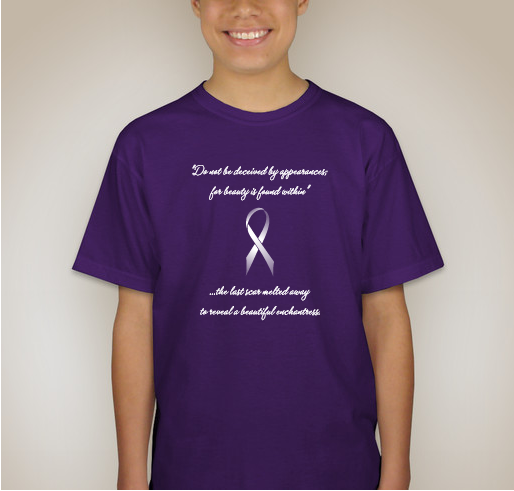 Beauty through cancer Fundraiser - unisex shirt design - back