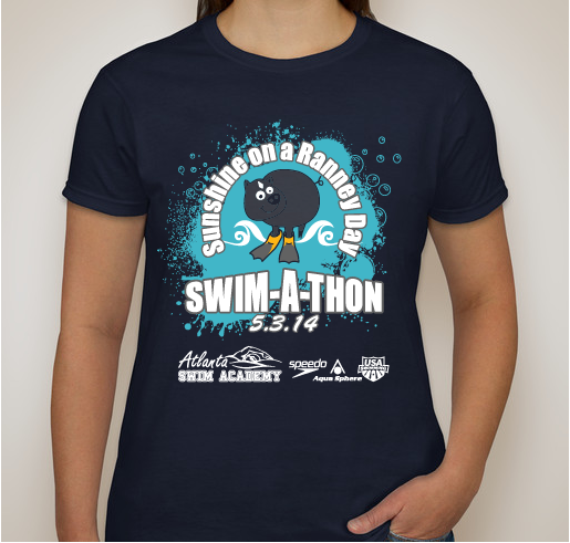 Charity SWIM-A-THON at Atlanta Swim Academy! Fundraiser - unisex shirt design - front