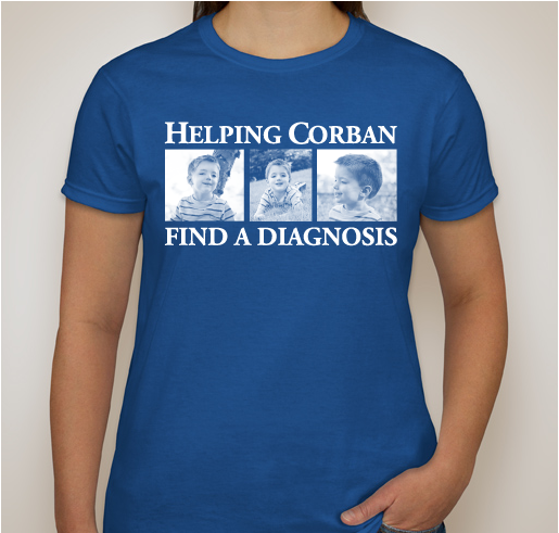 Helping Corban: Blue Shirts Fundraiser - unisex shirt design - front