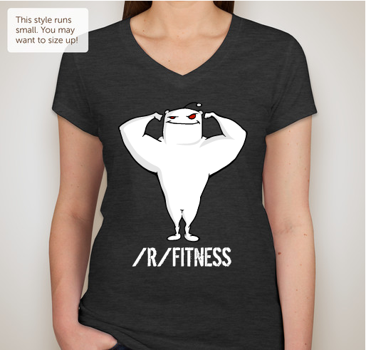 /r/fitness - Ladies Edition Fundraiser - unisex shirt design - front
