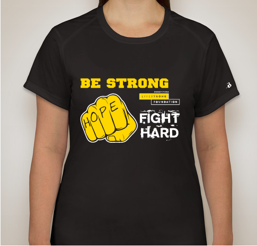 Fight HARD, Be STRONG, Beat Cancer! Performance T-shirt fundraiser Fundraiser - unisex shirt design - front