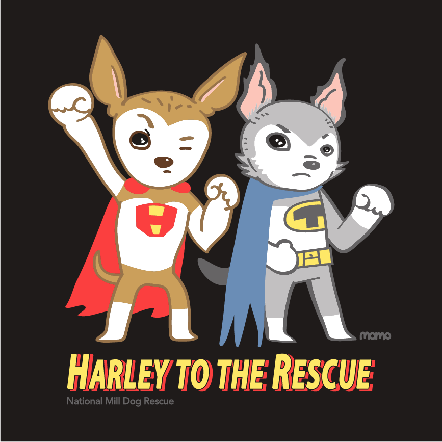 Harley to the Rescue shirt design - zoomed