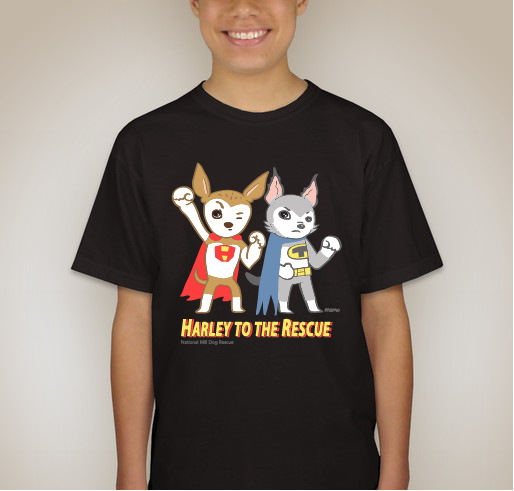 Harley to the Rescue Fundraiser - unisex shirt design - back