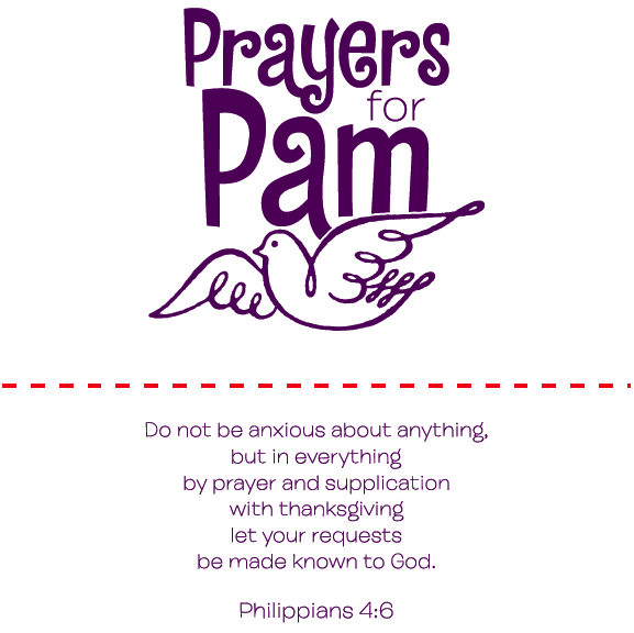 Prayers for Pam shirt design - zoomed