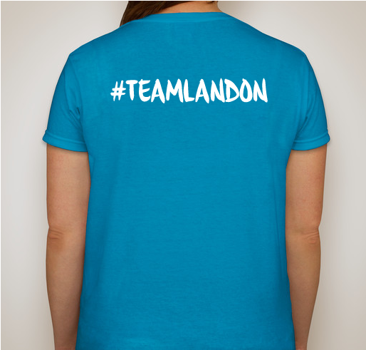 Landon Plunge Fundraiser - unisex shirt design - back