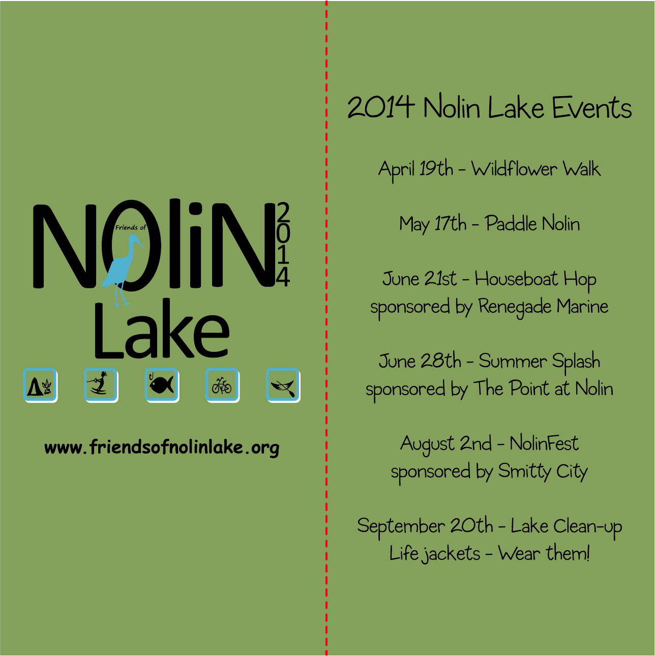 Friends of Nolin Lake shirt design - zoomed