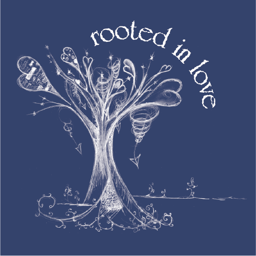 Rooted in Love ADOPTION fundraiser shirt design - zoomed