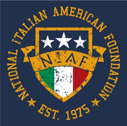 the National Italian American Foundation shirt design - zoomed
