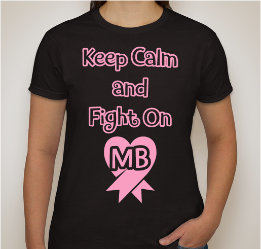 Michele Brockwell Fights Like A Girl Fundraiser - unisex shirt design - front