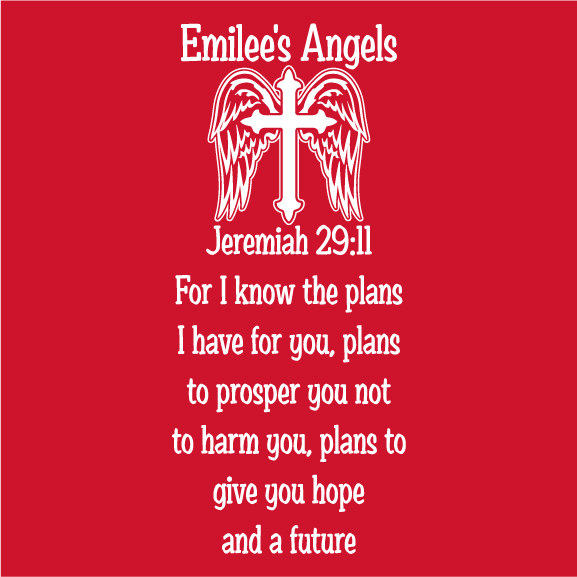 Emilee's angels shirt design - zoomed