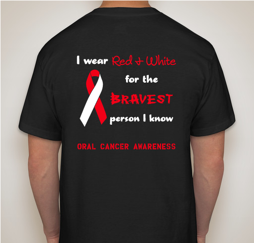 Jim's Fight Against Oral Cancer Fundraiser - unisex shirt design - back