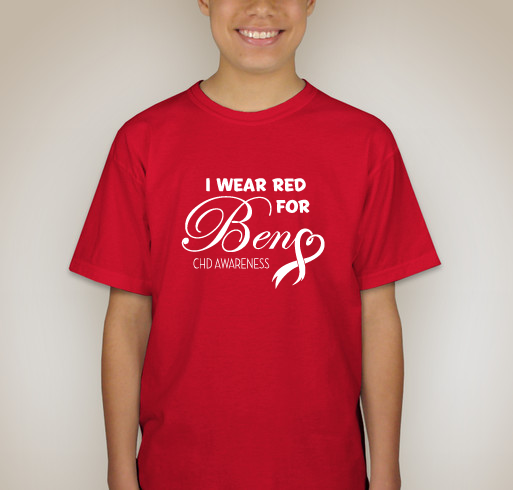 Baby Ben's Heart Journey Fundraiser - unisex shirt design - back