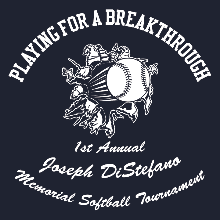 Joseph DiStefano Memorial Softball Tournament shirt design - zoomed