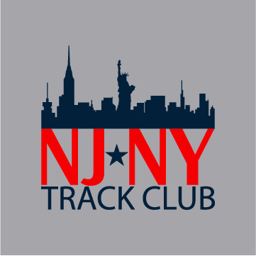 NJ*NY Track Club shirt design - zoomed