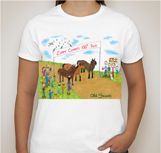 Old Friends Zippy Chippy Fundraiser - unisex shirt design - front