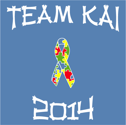 Team Kai Autism Walk Fundraiser shirt design - zoomed
