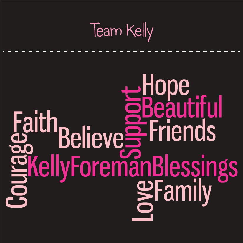 KELLY FOREMAN BLESSINGS AND SUPPORT shirt design - zoomed