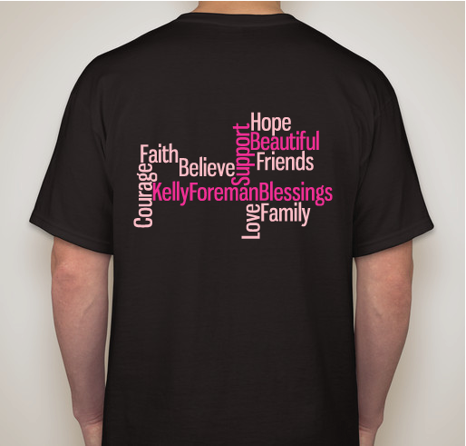 KELLY FOREMAN BLESSINGS AND SUPPORT Fundraiser - unisex shirt design - back