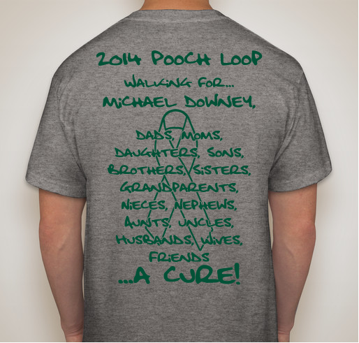 Pooch Loop 2014 Fundraiser - unisex shirt design - back