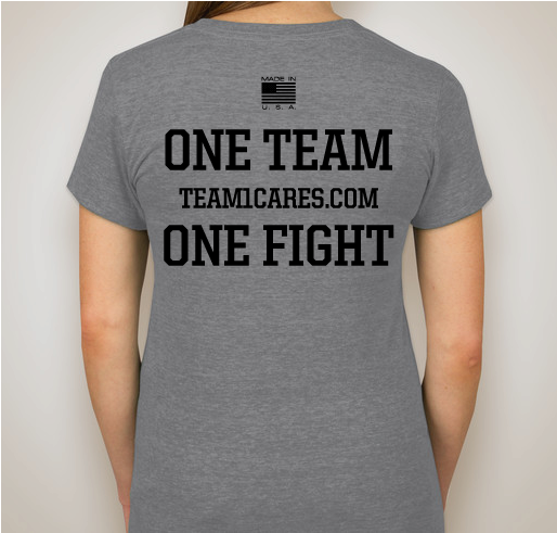 Team 1 Shirt Fundraiser - unisex shirt design - back