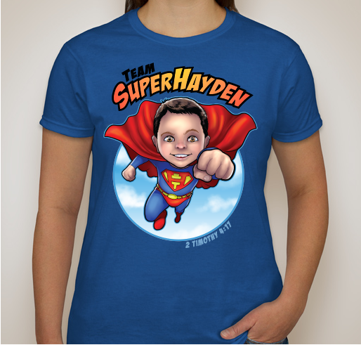 Team Super Hayden Round 2! Fundraiser - unisex shirt design - front
