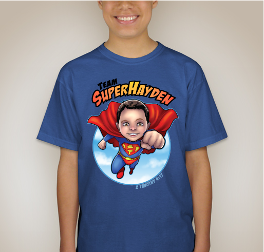 Team Super Hayden Round 2! Fundraiser - unisex shirt design - back