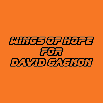 Wings of Hope for David Gagnon - Cancer Fighting Fund shirt design - zoomed