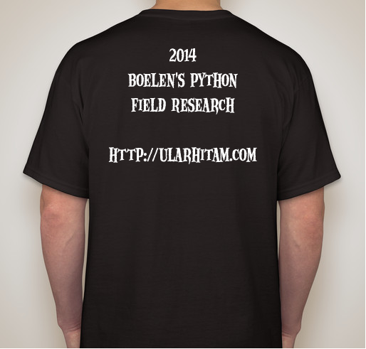 MPR 2014 Benefit for Boelen's Python Research Fundraiser - unisex shirt design - back