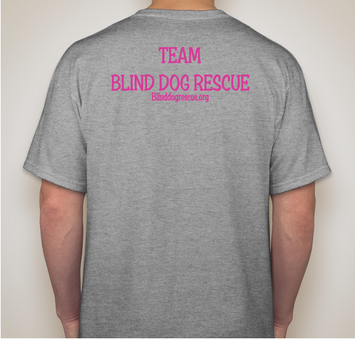Help Support The Blind Dog Res Fundraiser - unisex shirt design - back