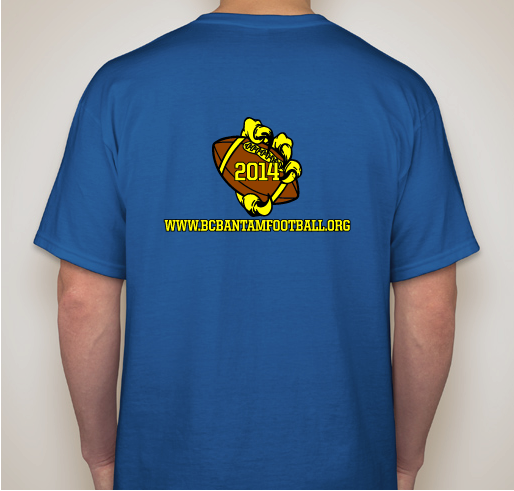 Brown County Bantam Football League 2014 T-Shirt Fundraiser Fundraiser - unisex shirt design - back