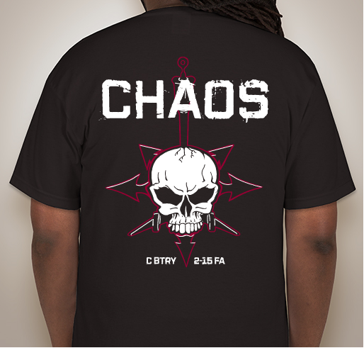 CHAOS Battery Gear Sale Fundraiser - unisex shirt design - back