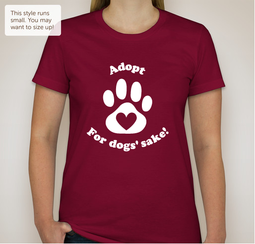 For Dogs' Sake! Fundraiser - unisex shirt design - front
