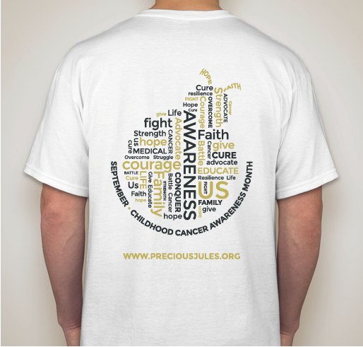 Precious Jules Childhood Cancer Awareness Month Fundraiser Fundraiser - unisex shirt design - back