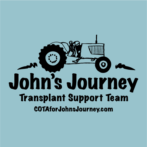 Men's Shirt for John's Journey Transplant Support Team shirt design - zoomed