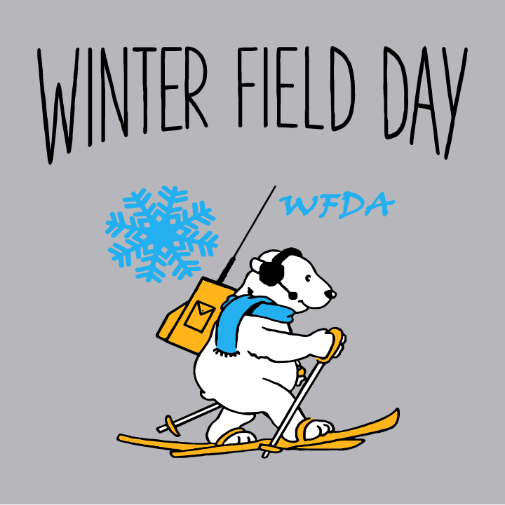 Winter Field Day shirt design - zoomed