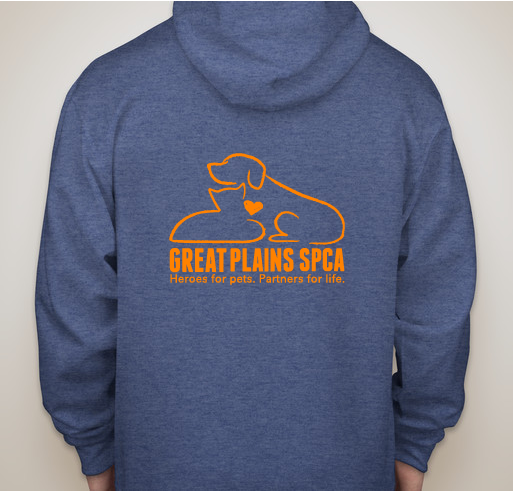 Great Plains SPCA Hoodie Fundraiser Fundraiser - unisex shirt design - back